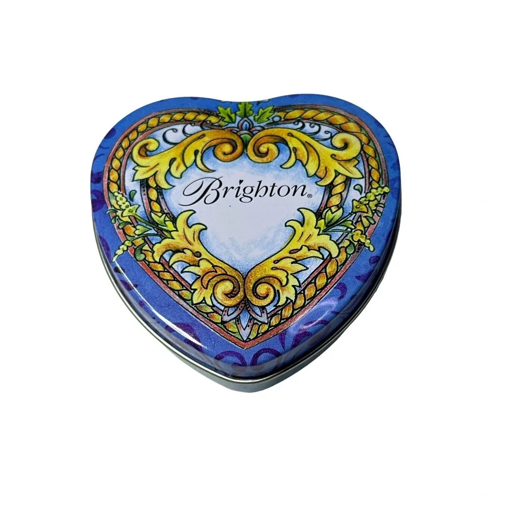 BRIGHTON Heart Shaped Jewelry Tin